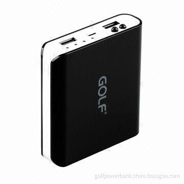 6,000mAh rechargeable portable power bank with two USB output